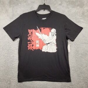 Bleach Graphic T-Shirt Mens Large Black Ichigo Kurosaki Anime Manga Tee